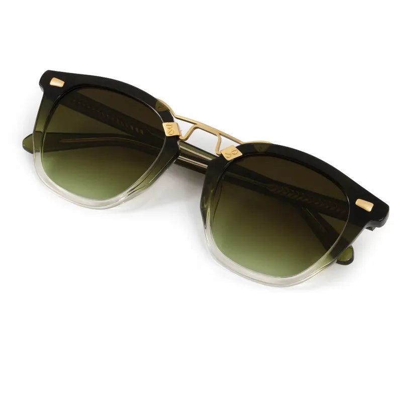 Krewe Beau 11 Sunglasses - 18K Poblano