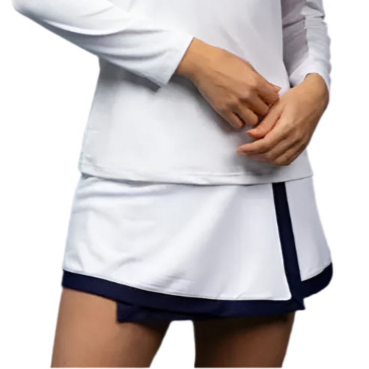 Smith & Quinn Birdie Skort - White/Navy