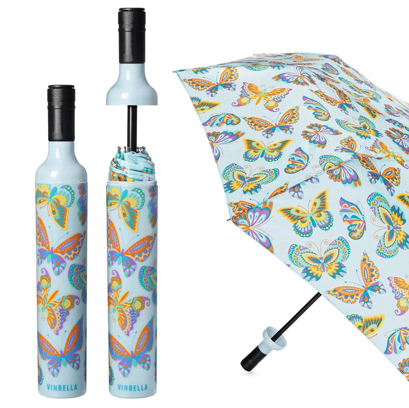 Butterfly Wine Bottle Umbrella