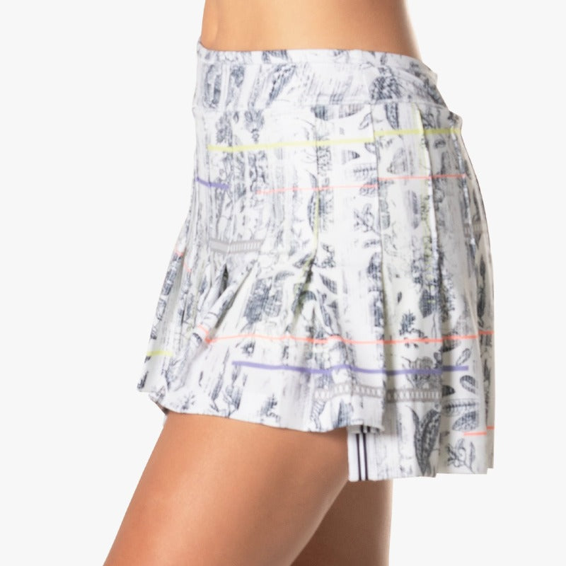 Lucky In Love Electric Toile Skort(13")- White/Print