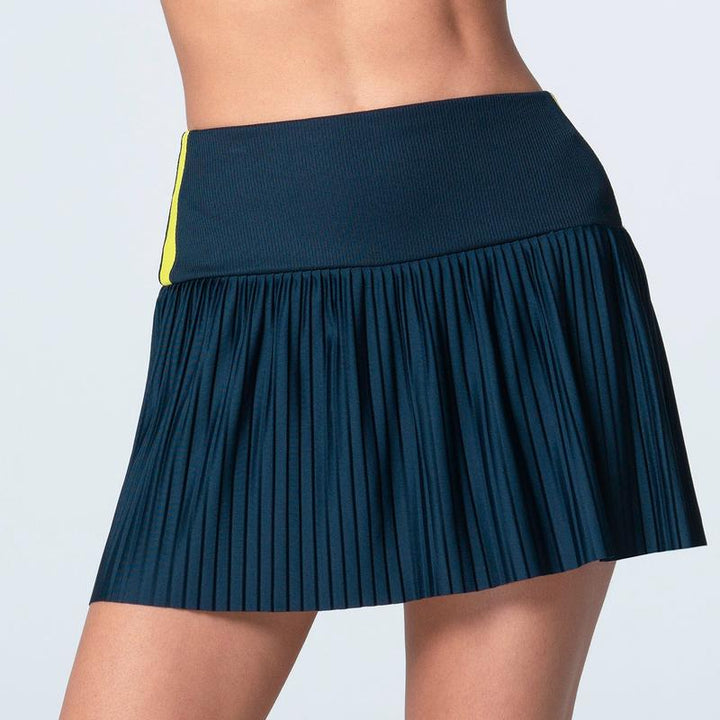 Lucky In Love Racer Rib Skort - Navy
