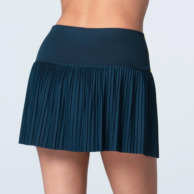 Lucky In Love Racer Rib Skort - Navy