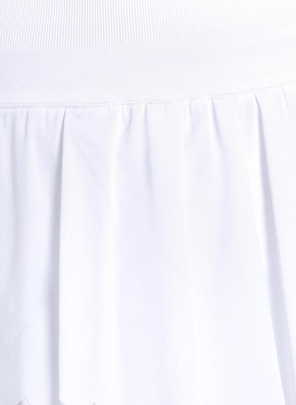 Lucky In Love Laser Wave Pleated Skort - White