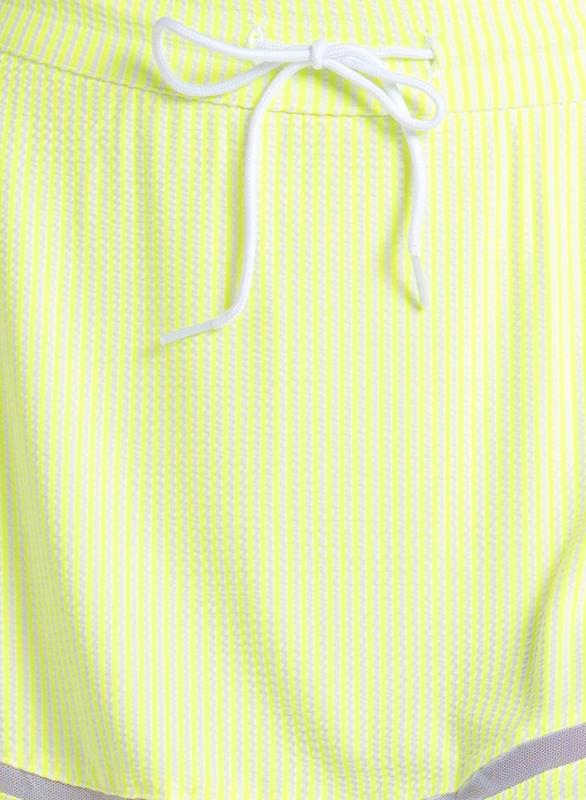 Lucky In Love High Waist Seersucker Skort - Neon