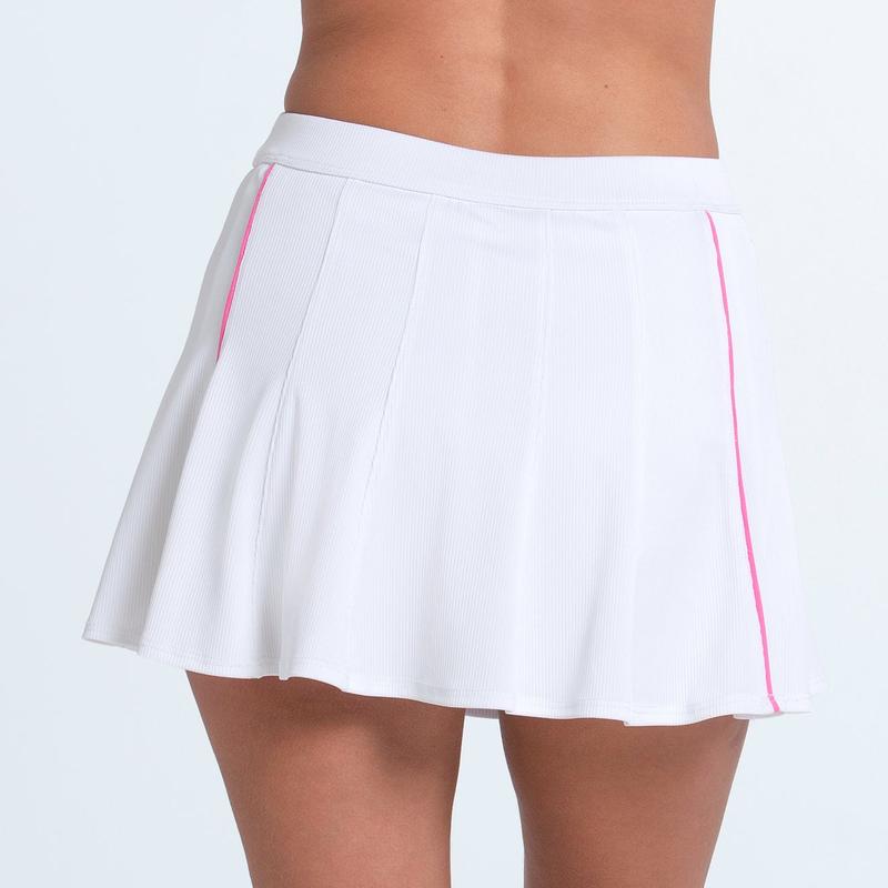 Lucky In Love Multi Gore Skort - White/Pink