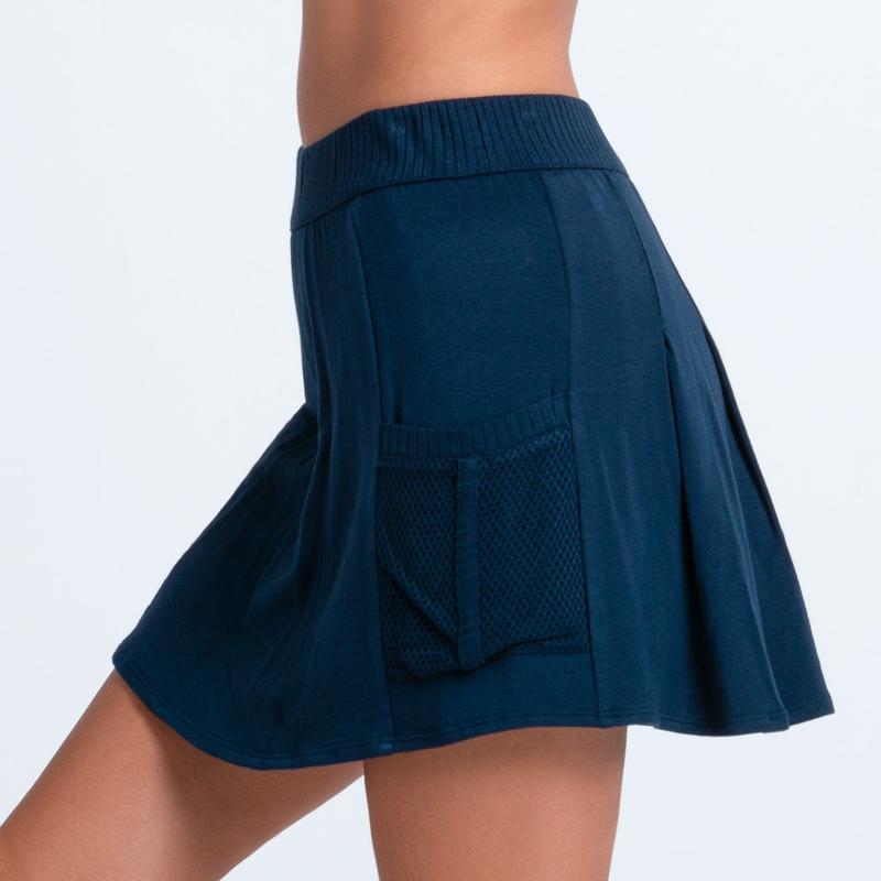 Lucky In Love Breezy Cargo Skort - Navy