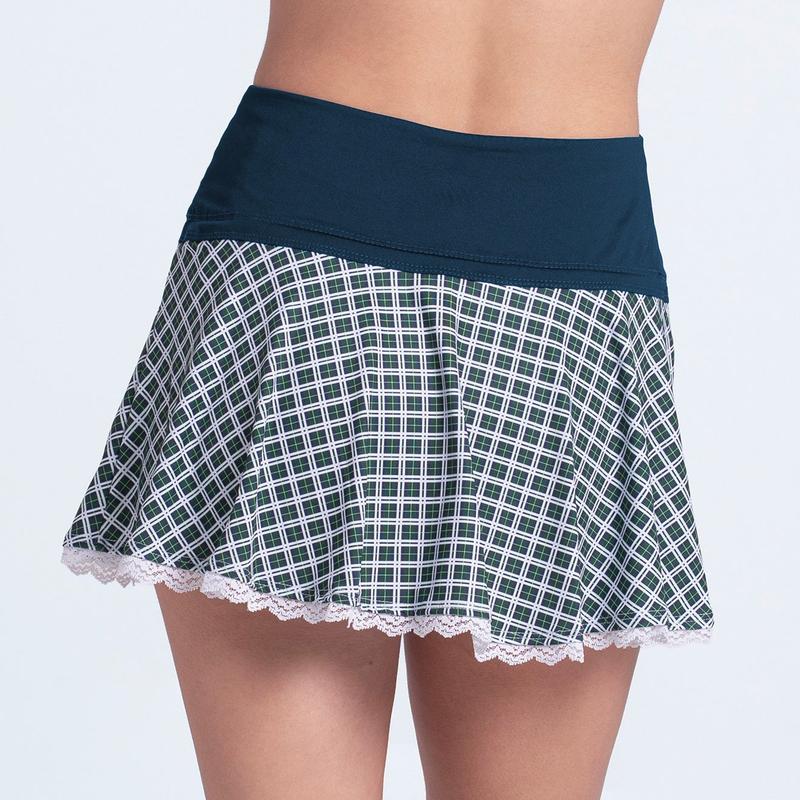 Lucky In Love Preppy Please Skort - Navy Plaid