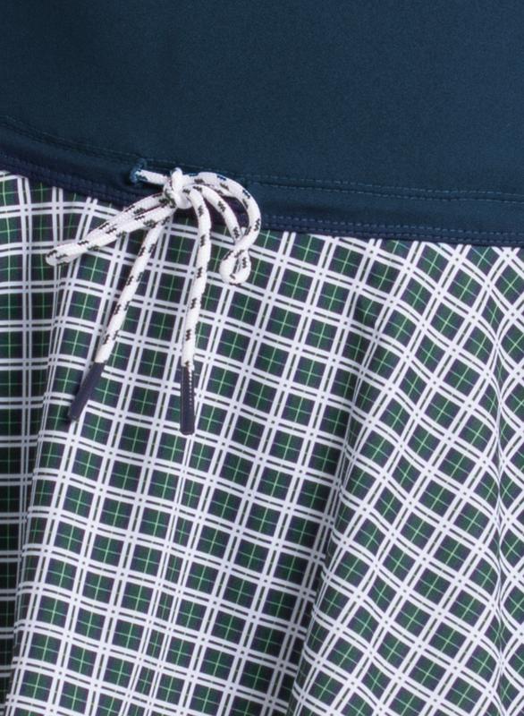 Lucky In Love Preppy Please Skort - Navy Plaid