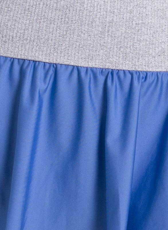 Lucky in Love Rib Line Flounce Skort - Parisian Blue