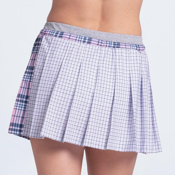 Lucky in Love High Waist Perfectly Plaid Skort - Pink/Navy