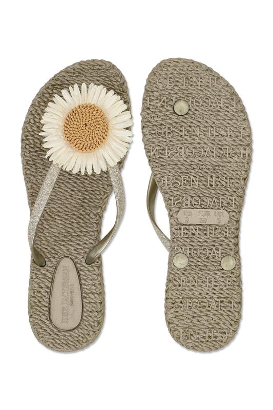 Ilse Jacobsen Women's Thong Flip Flop Sandals - Black/Natural
