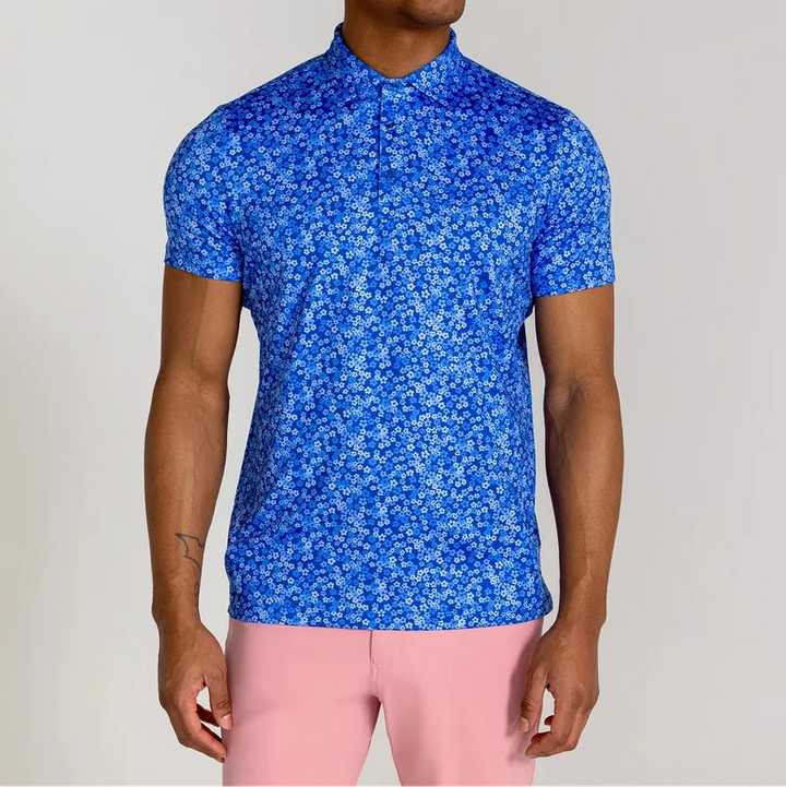 Redvanly Men's Clos Polo - Harbor Blue