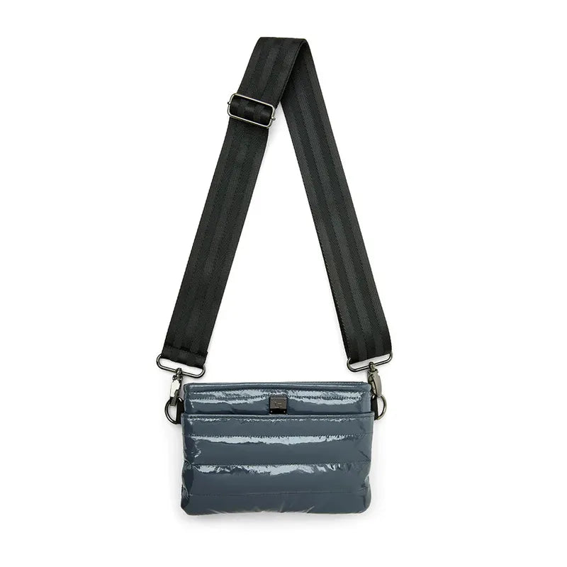 Think Royln Bum Bag/Crossbody - Carbon Patent