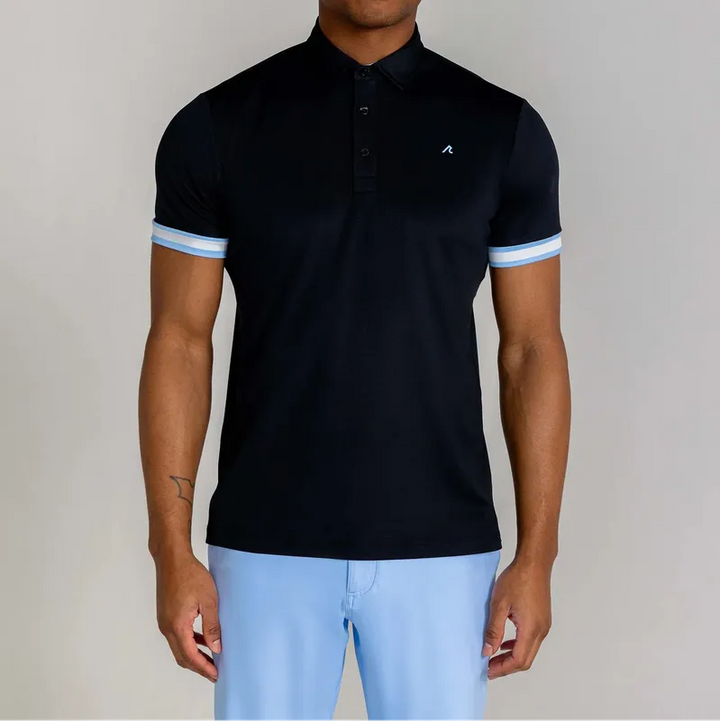 Redvanly Men's Cromac Pique Polo - Black