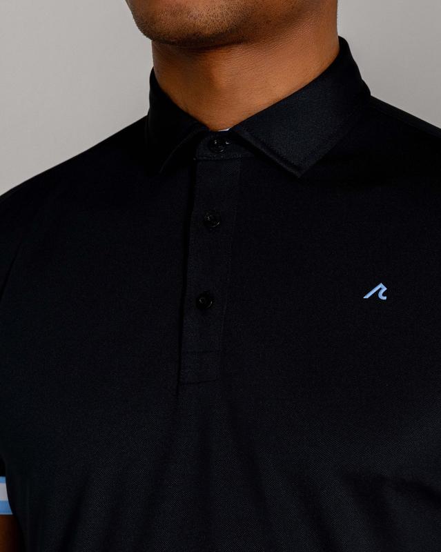 Redvanly Men's Cromac Pique Polo - Black