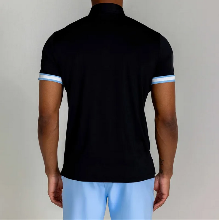 Redvanly Men's Cromac Pique Polo - Black