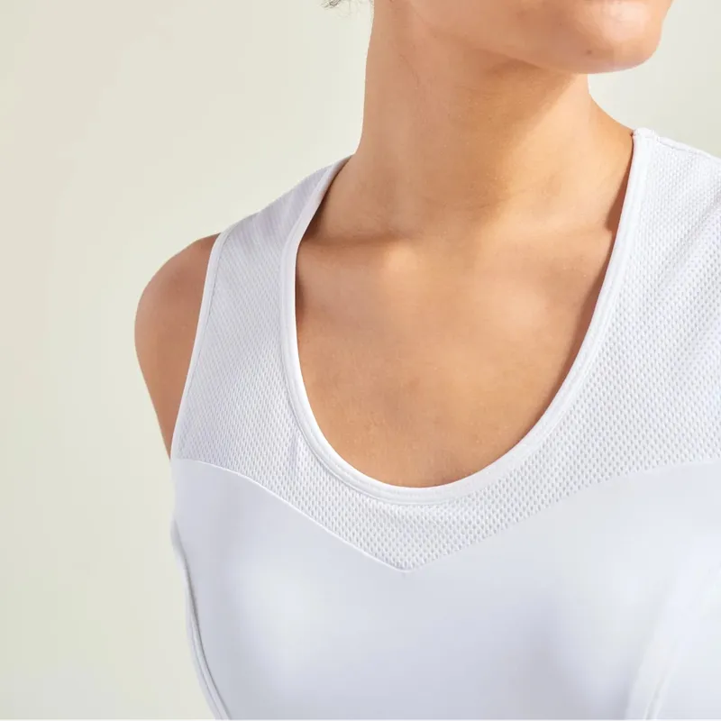 L'Oeuf Poche Court Sweetheart Tank - White