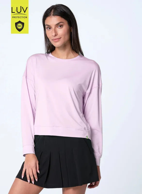 Lucky in Love Hype L/S - Pink Sand