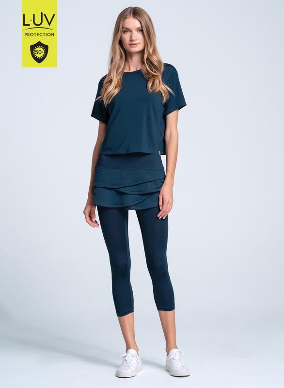 Lucky In Love Power Box Tee - Navy