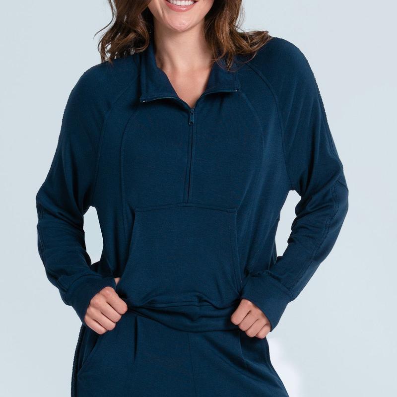 Lucky In Love Lucky Break L/S Top - Navy