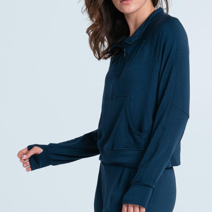 Lucky In Love Lucky Break L/S Top - Navy