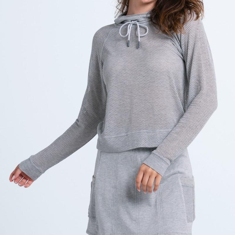 Lucky In Love Chill Day L/S Top - Grey