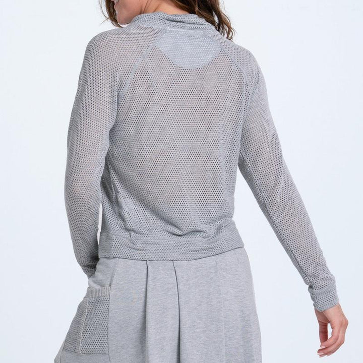 Lucky In Love Chill Day L/S Top - Grey