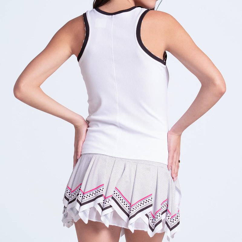 Lucky in Love Ace The Rib Tank - White