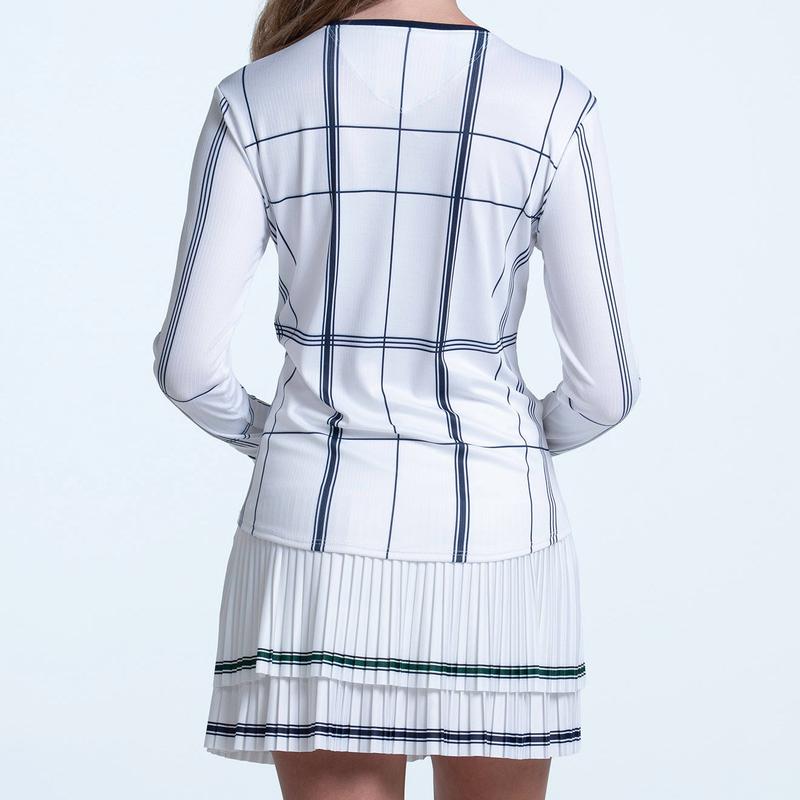 Lucky In Love Preppy Love L/S Top - White