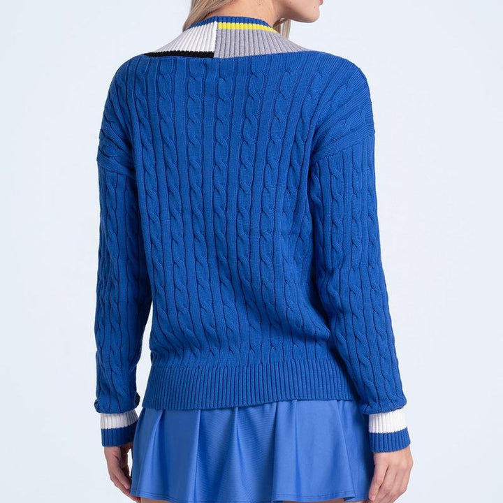 Lucky In Love Bold Play Sweater - Parisian Blue