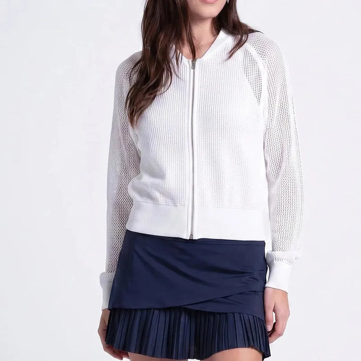 Lucky in Love Aero Pointelle Sweater - White