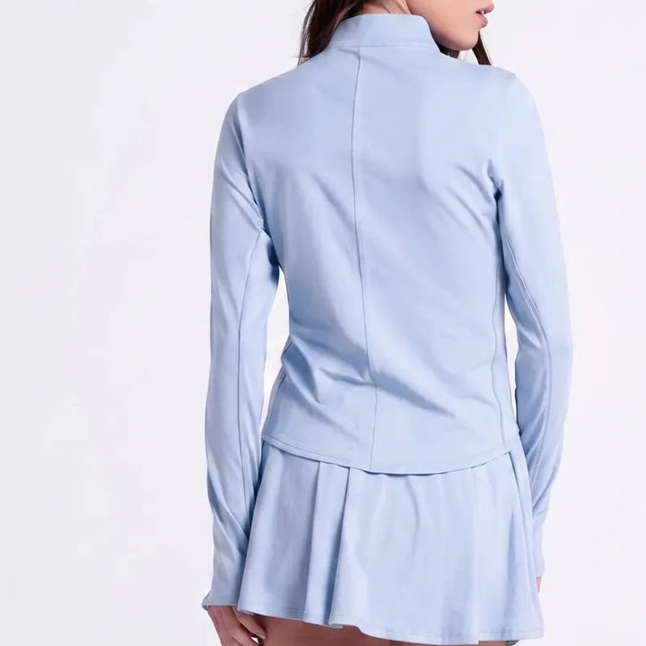 Lucky in Love Pima Heritage 1/4 Zip - Blue