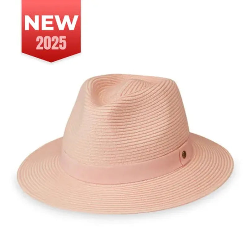 Wallaroo Caroline Fedora Hat - Dusty Rose