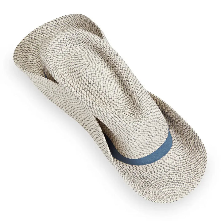 Wallaroo Petite Charlie Fedora - Ivory/Blue
