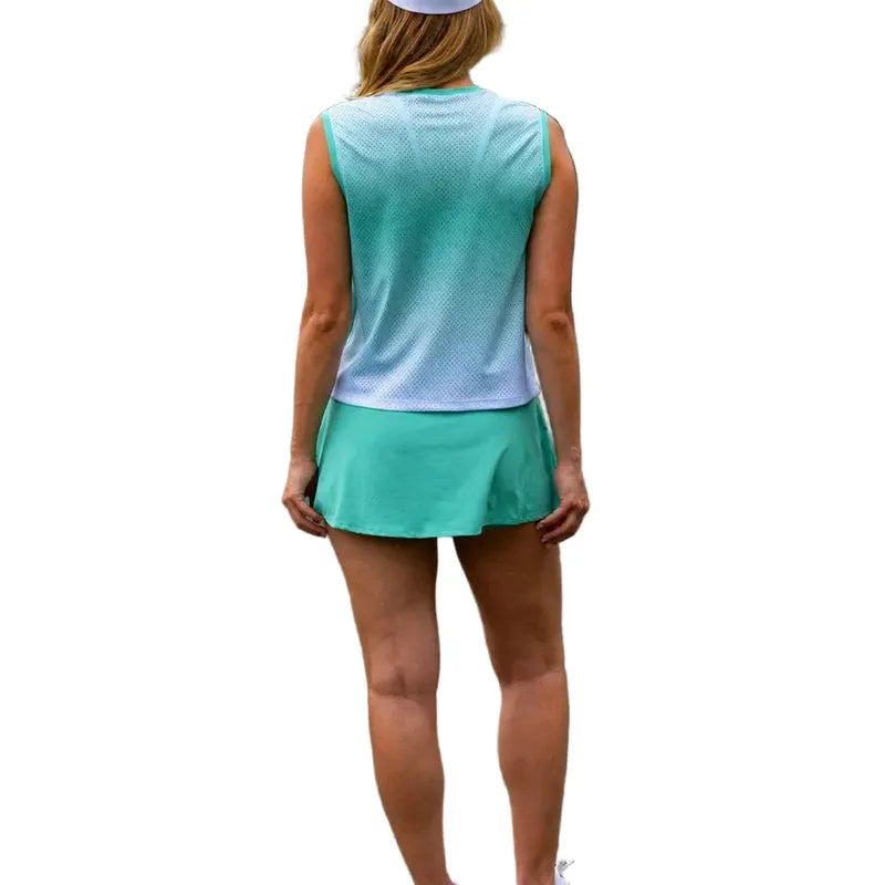 Sofibella Alpine Story Ombre Tank - White/Green