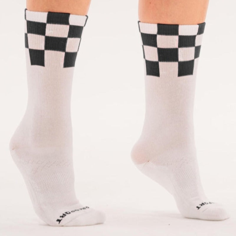 Foray Golf Socks - White/Black