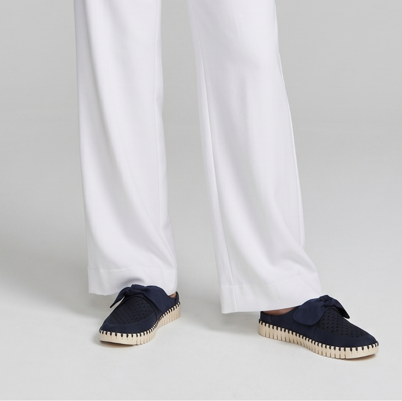 Ilse Jacobsen Tulip Slip In Shoe - Navy