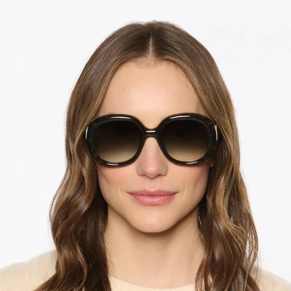 Krewe Chloe Sunglasses - Tortuga Noir – Open Court display picture 3