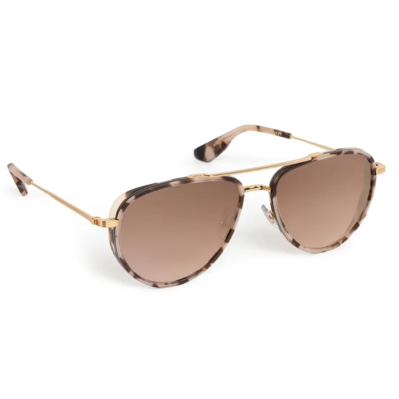 Krewe Coleman Sunglasses - 24K Matte Black/Tortoise