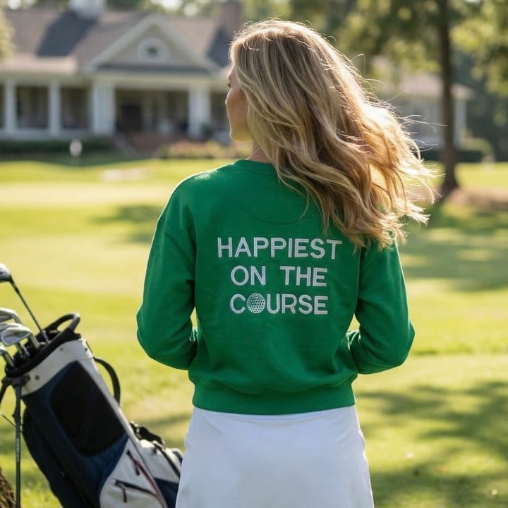 CourtLife Happiest On The Golf Course Sweatshirt - Various Colours