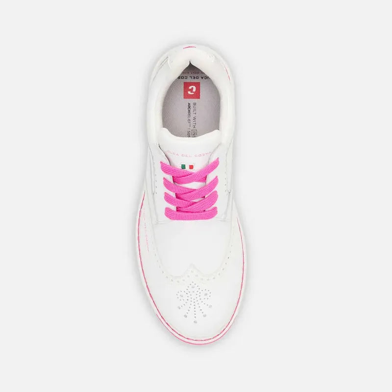 Duca Del Cosma Tuscania Golf Shoe - Whte/Knockout