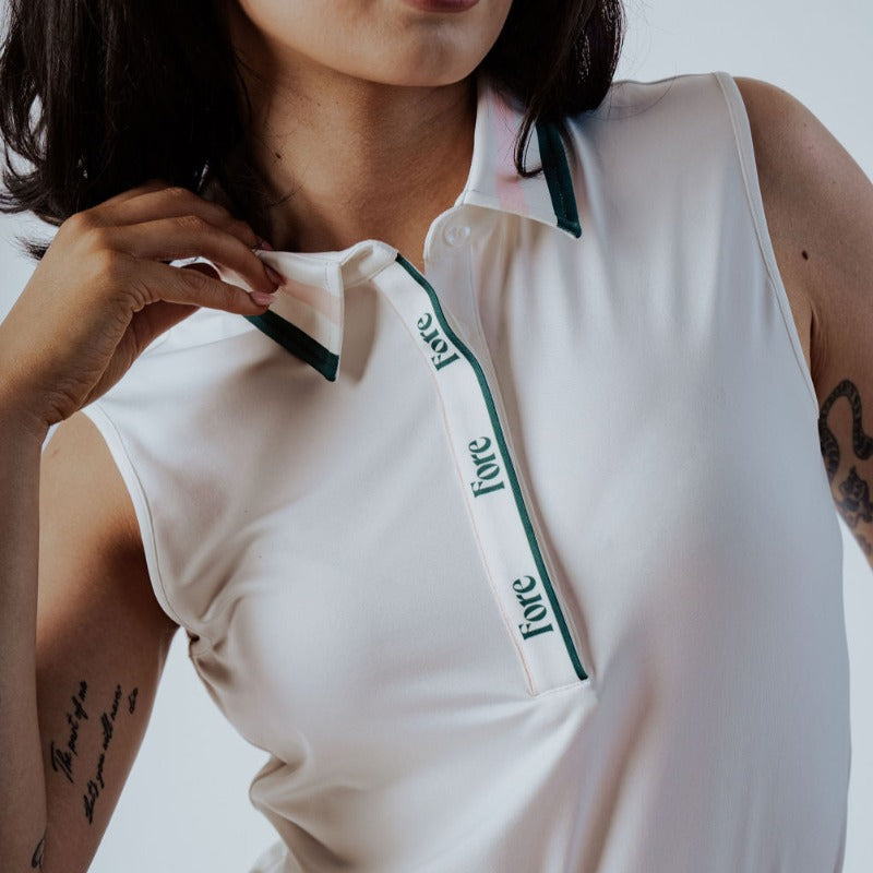 Fore All Moore Polo - White