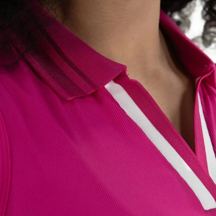 Foray Golf V-Neck Rib S/L Polo - Rave