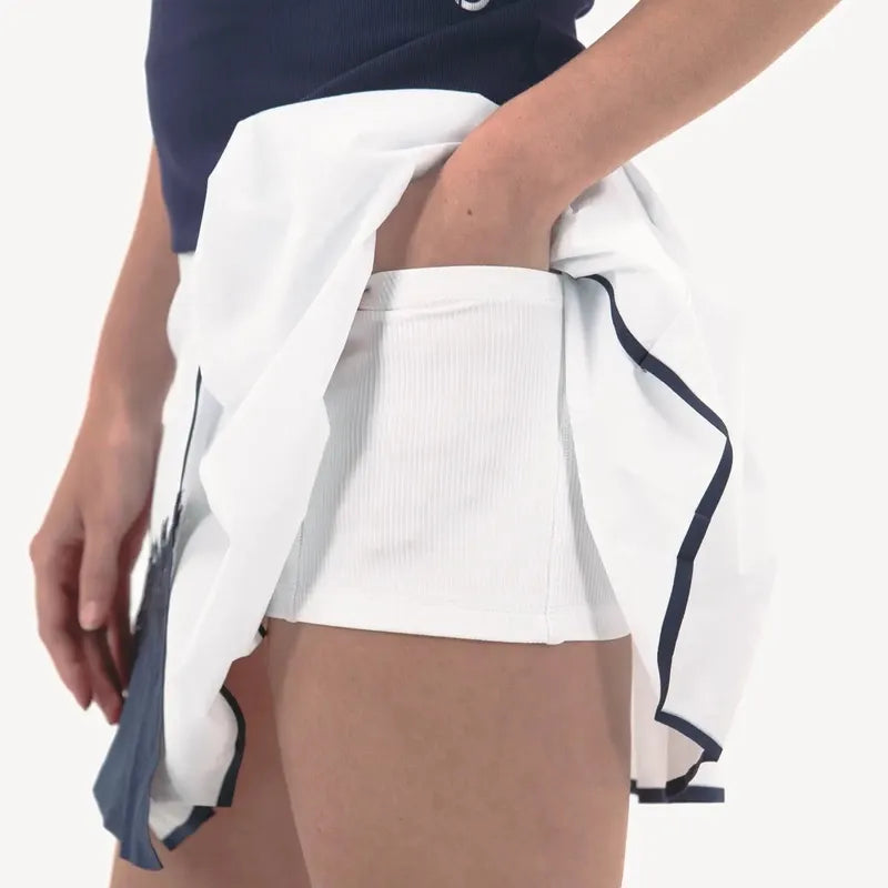 Foray Golf Lace Insert Skort - White/Navy