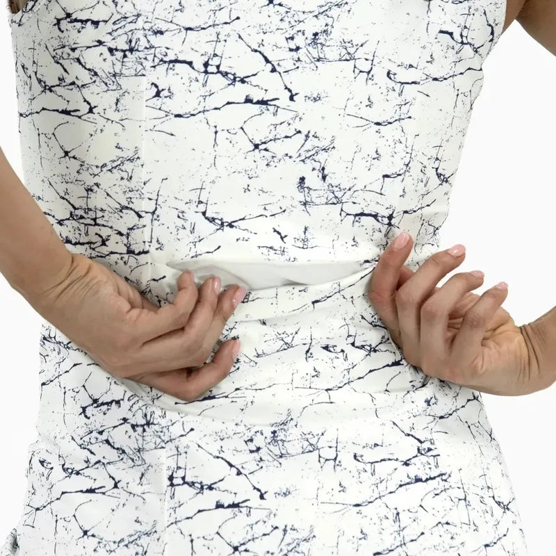 Foray Golf S/L Dress - White