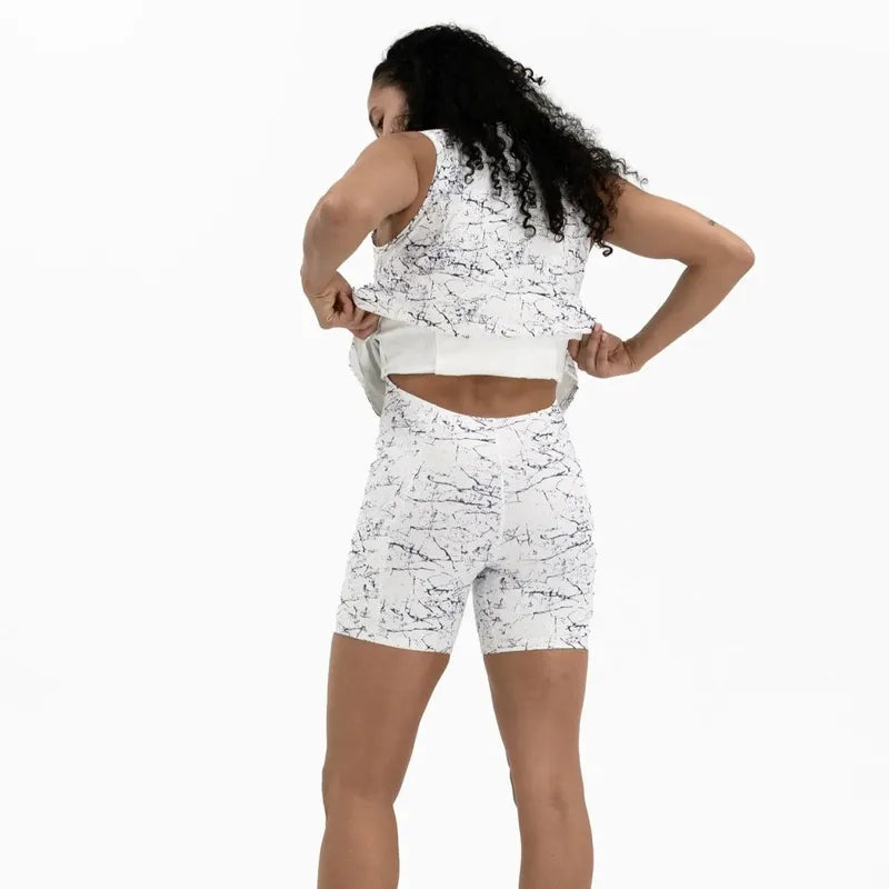 Foray Golf S/L Dress - White