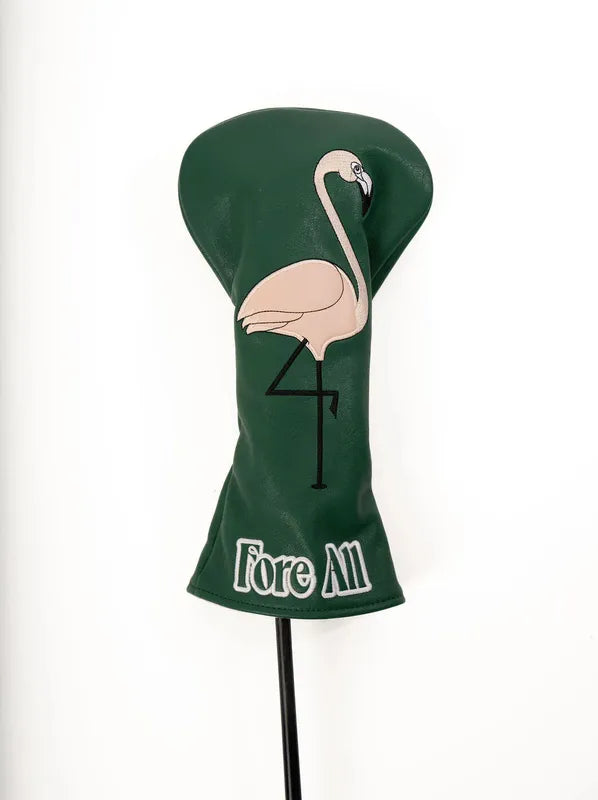 Fore All Fairway Cover - Flamingo