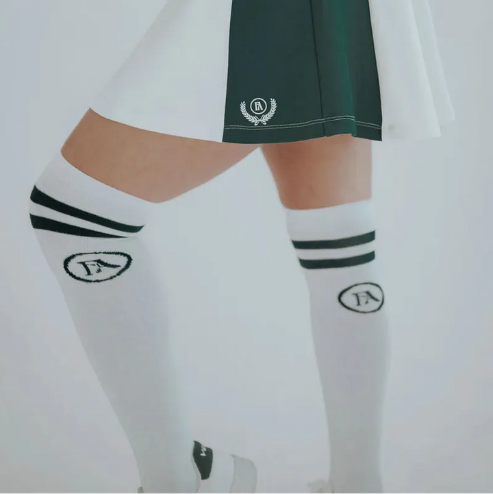 Fore All Shane Knee Socks - White/Green