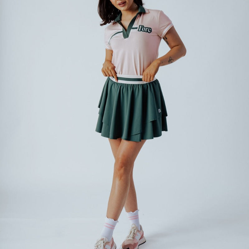Fore All Retro Angie Polo - Pink