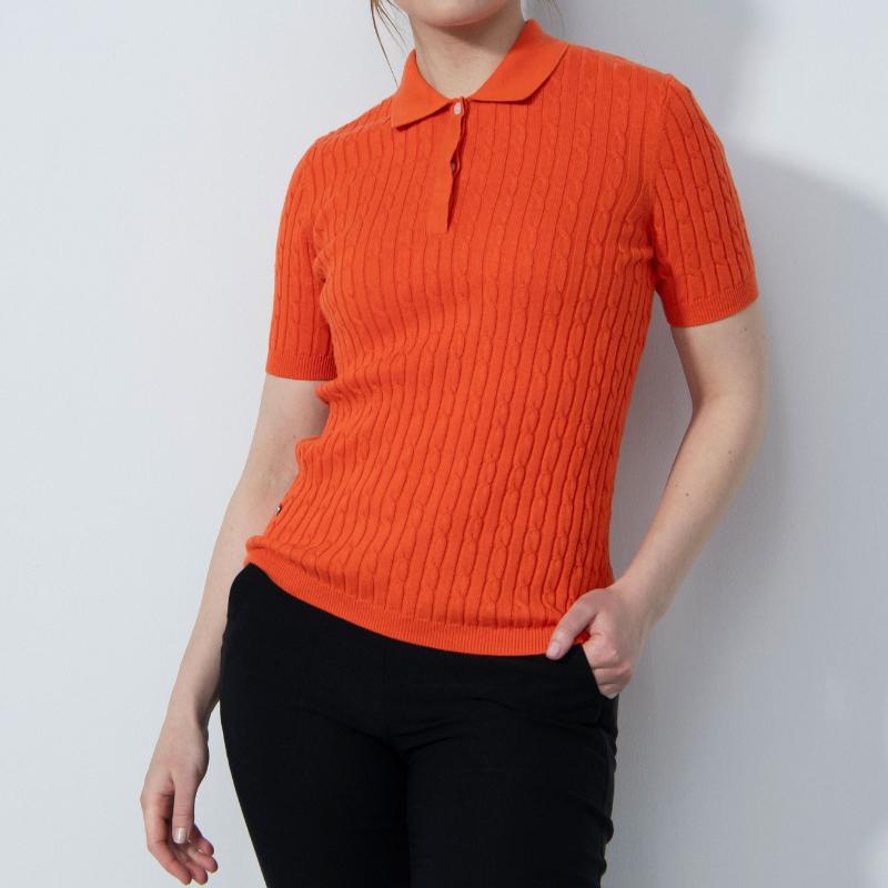 Daily Sports Madelene S/S Knit Polo - Cadmium